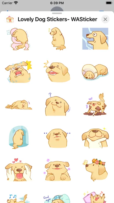 Lovely Dog Stickers- WASticker Screenshots