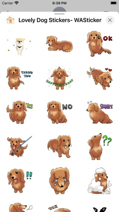 Lovely Dog Stickers- WASticker Screenshots