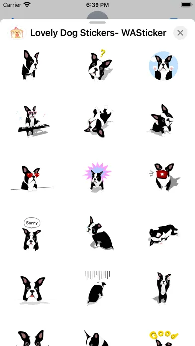 Lovely Dog Stickers- WASticker Screenshots