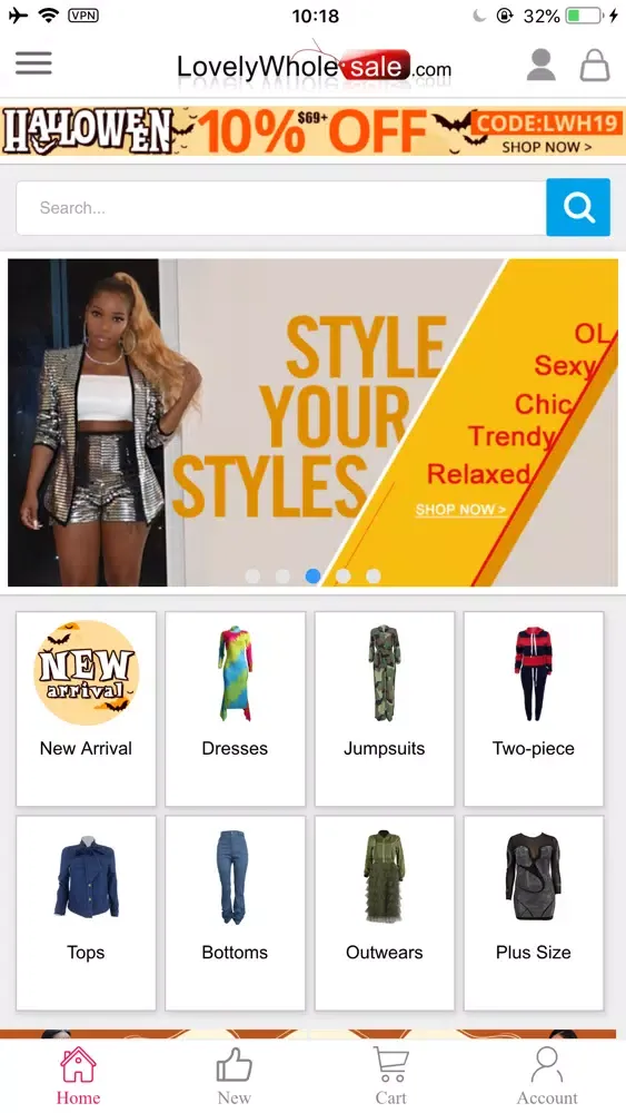 Скриншоты LovelyWholesale-Women Clothes‎