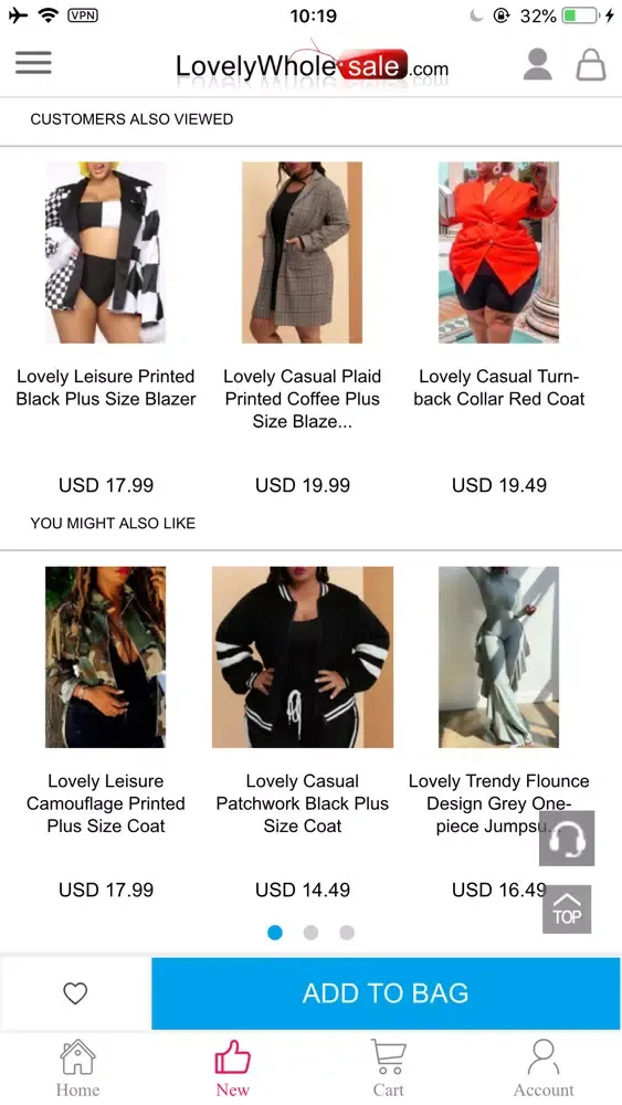 Скриншоты LovelyWholesale-Women Clothes‎