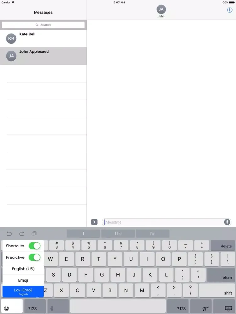 Captures d'écran de Lov-Emoji iPad 