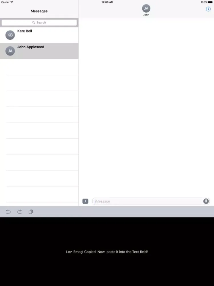 Captures d'écran de Lov-Emoji iPad 