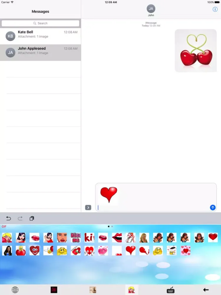 Captures d'écran de Lov-Emoji iPad 