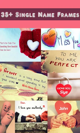 Capturas de tela do Love Name Pics || Valentine Wi