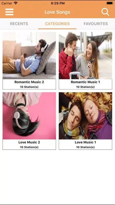Zrzuty ekranu Love Songs - Valentine Radio