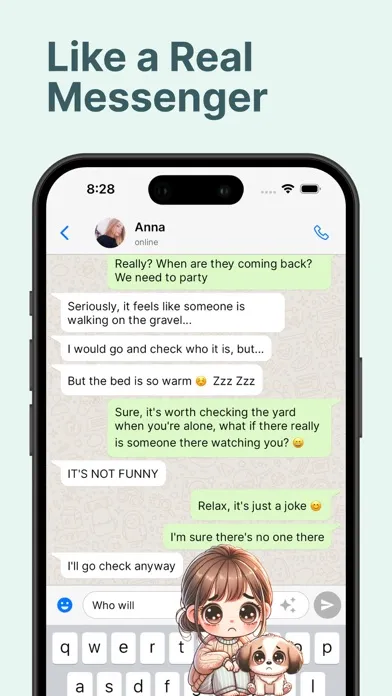 ภาพหน้าจอของ Love Story Chat: Texting Game