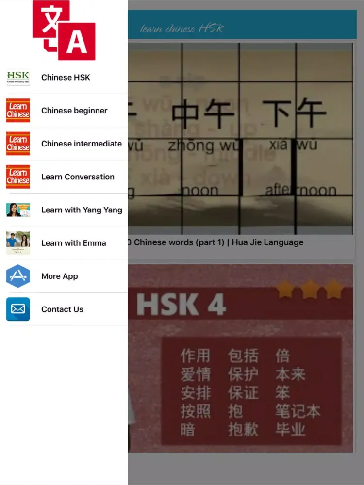 Learn Chinese - Video Learn Chinese iPad 應用截圖