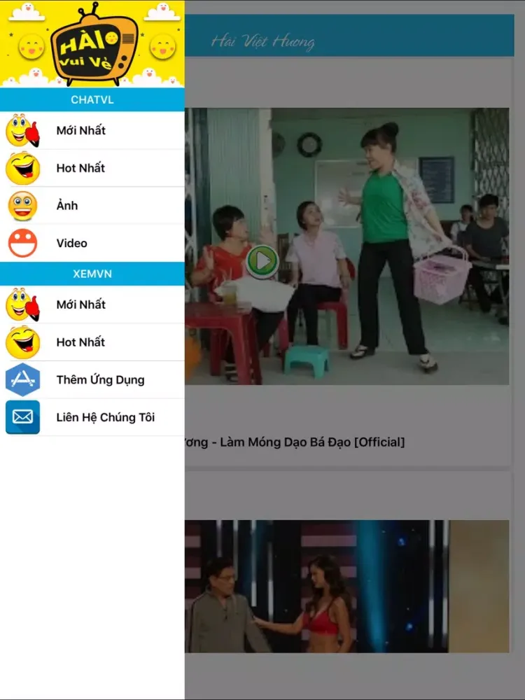 Hài Bựa VL - Chất VL - Ảnh Hài - Video Hài iPad  스크린샷