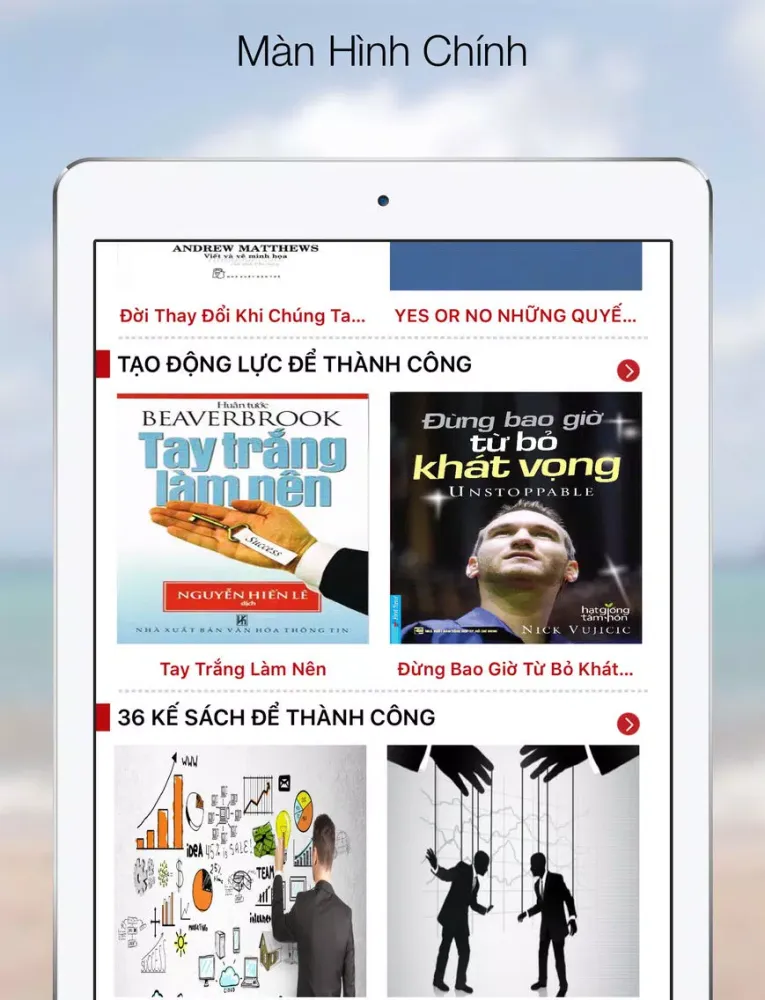 Niềm tin lạc quan quyết định để thành công - 36 kế sách trong kinh doanh iPad  Screenshots