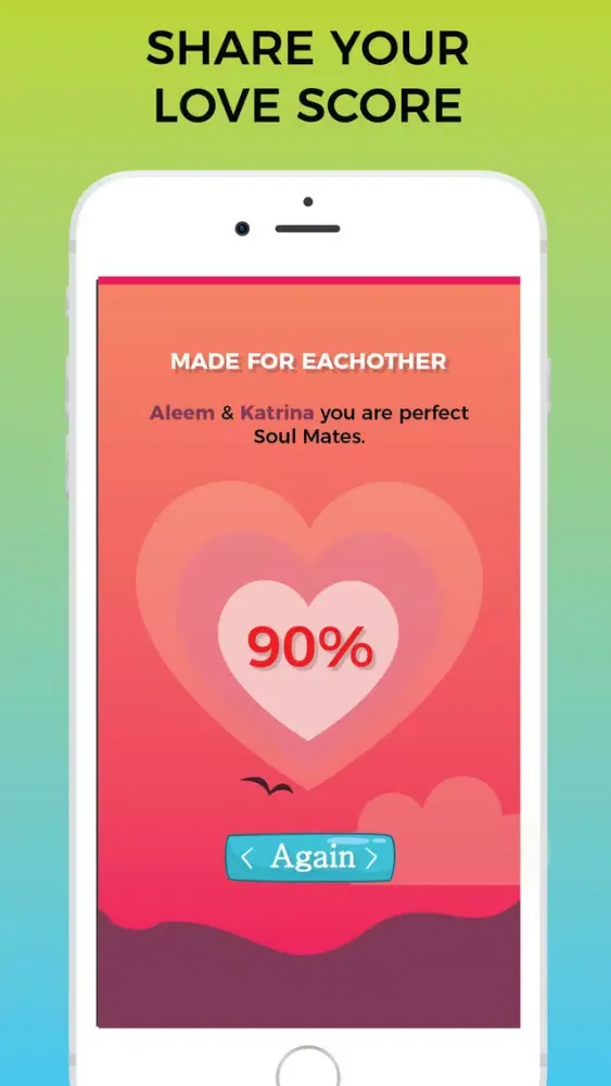 Capturas de tela do Love Test - Calculator Tester