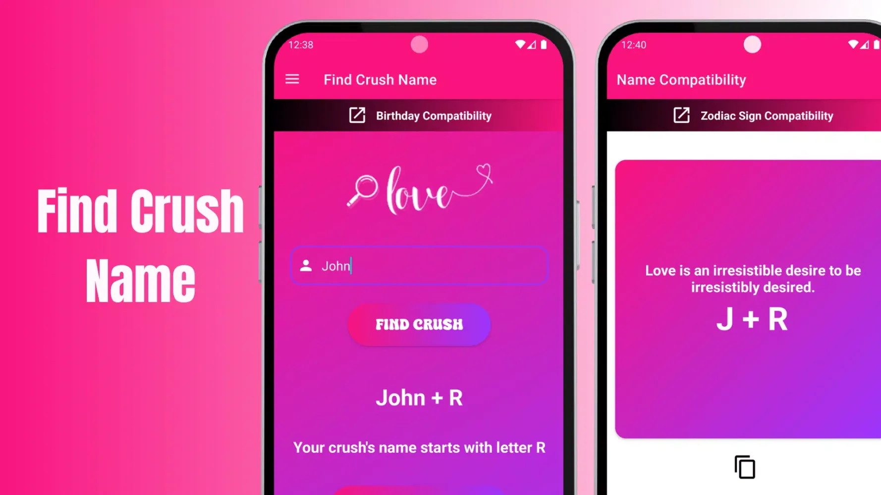 Name Compatibility Ekran Görüntüleri