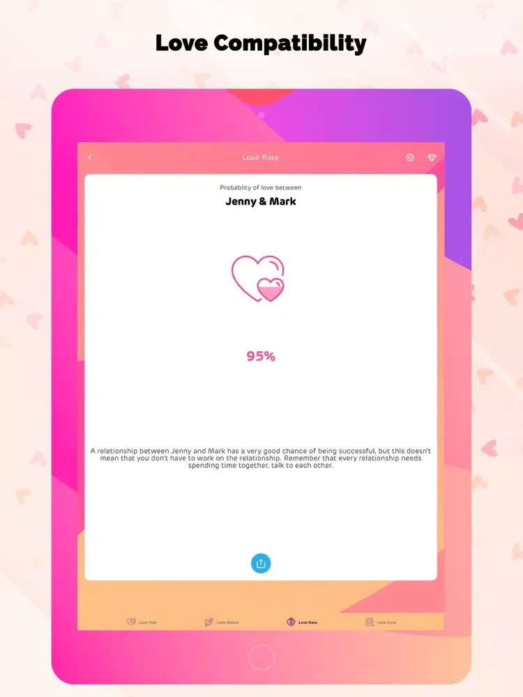 Zrzuty ekranu Soulmate-Love Test iPad 
