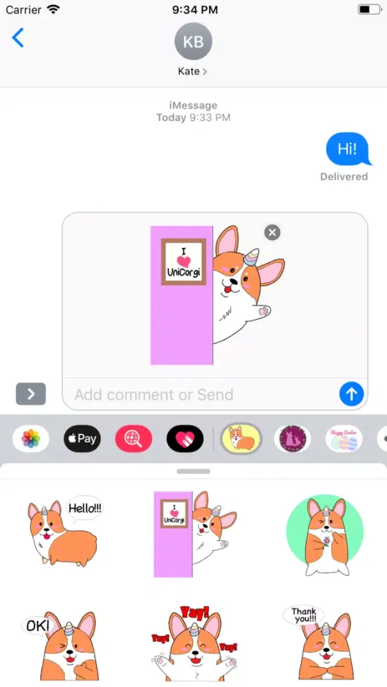 Screenshot di Corgimoji UniCorgi Corgi Emoji