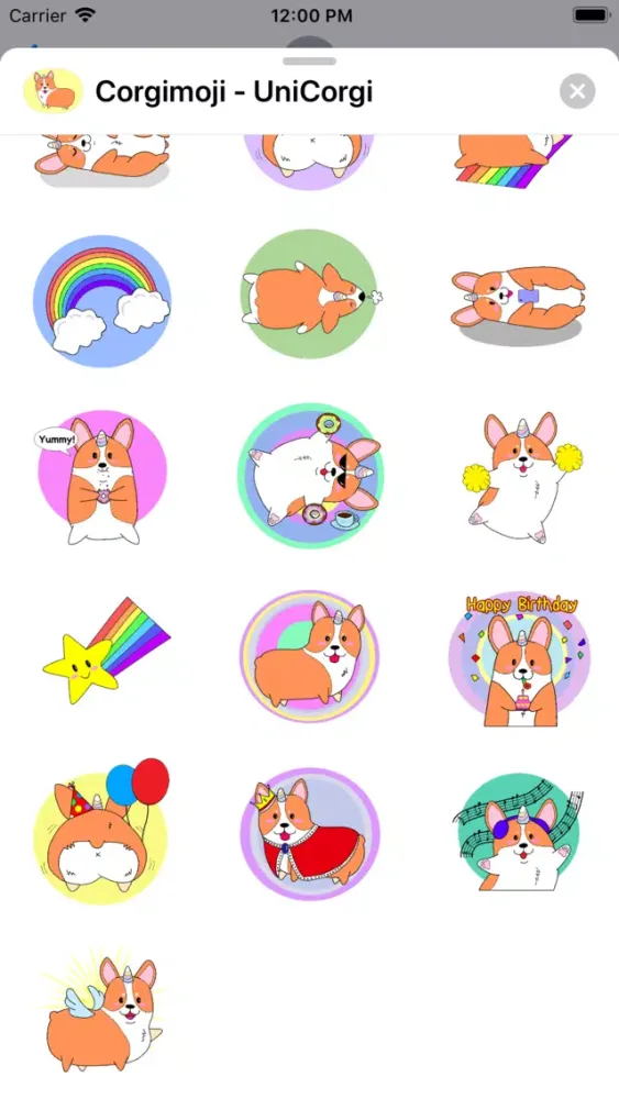 Screenshot di Corgimoji UniCorgi Corgi Emoji