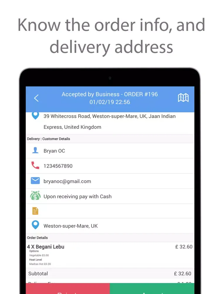 تصاویر LYL OrderManager iPad 