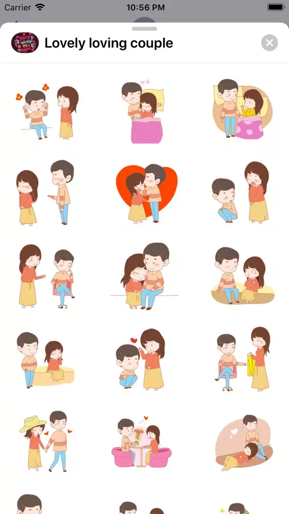 Capturas de tela do Lovely loving couple