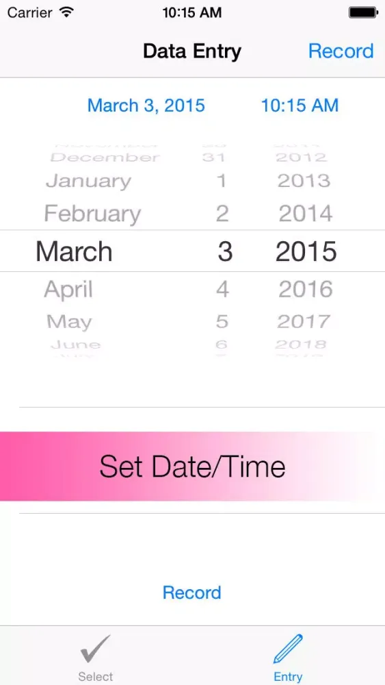 HealthEntry - easy data entry for HealthKit应用截图