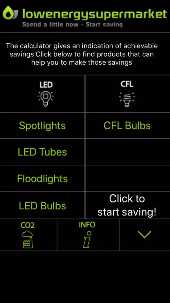 Capturas de pantalla de Lighting Energy Saving Calc