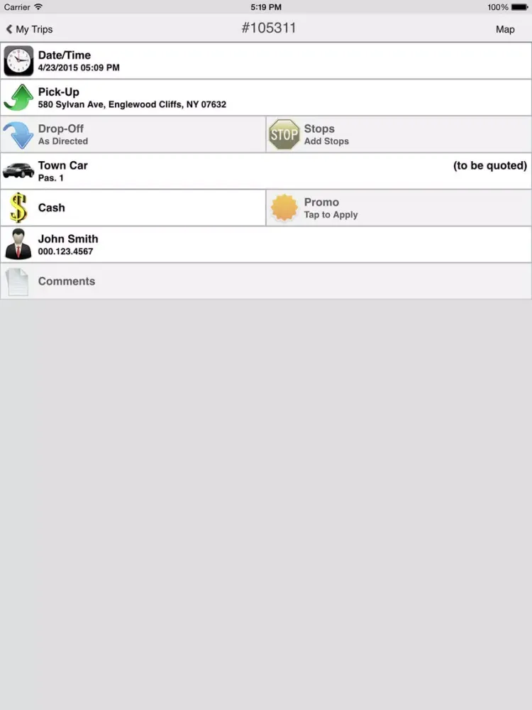 Lower East Side Car Service iPad  Screenshots