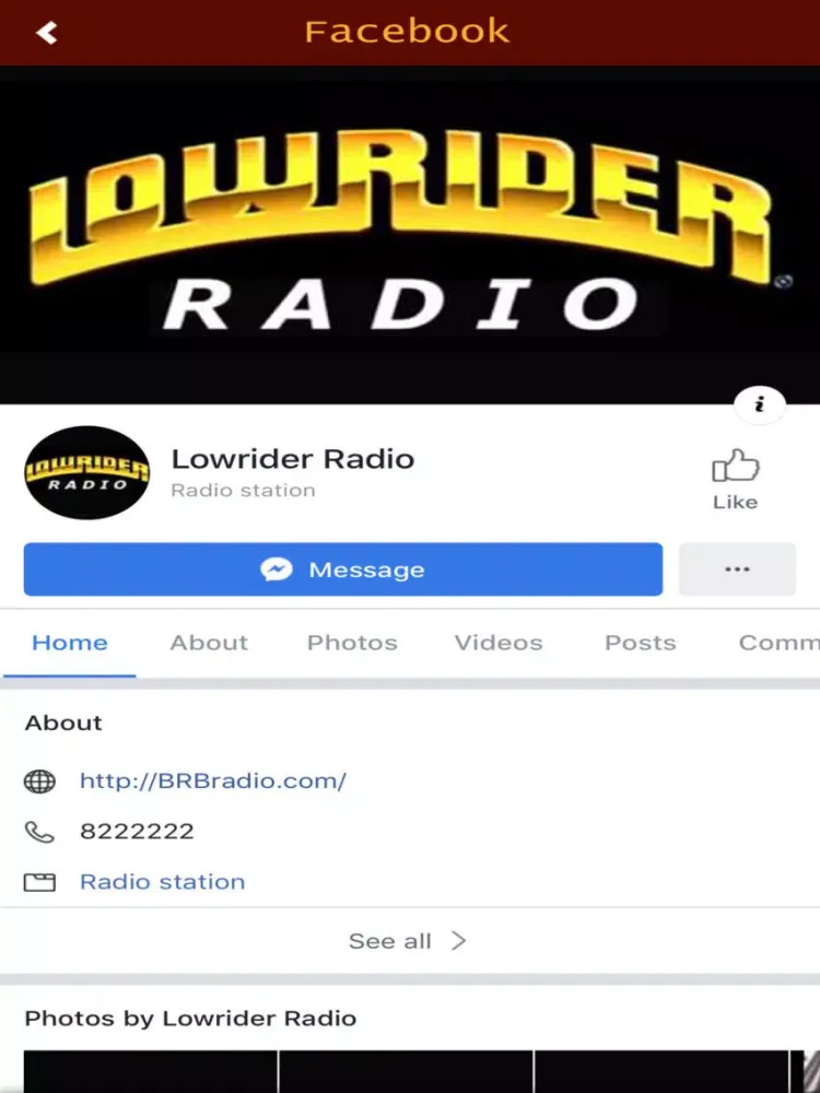 Tangkapan skrin Lowrider Radio iPad 