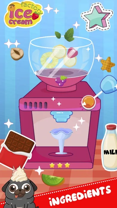 ภาพหน้าจอของ Puppy pals and ice cream
