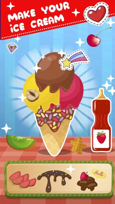 ภาพหน้าจอของ Puppy pals and ice cream