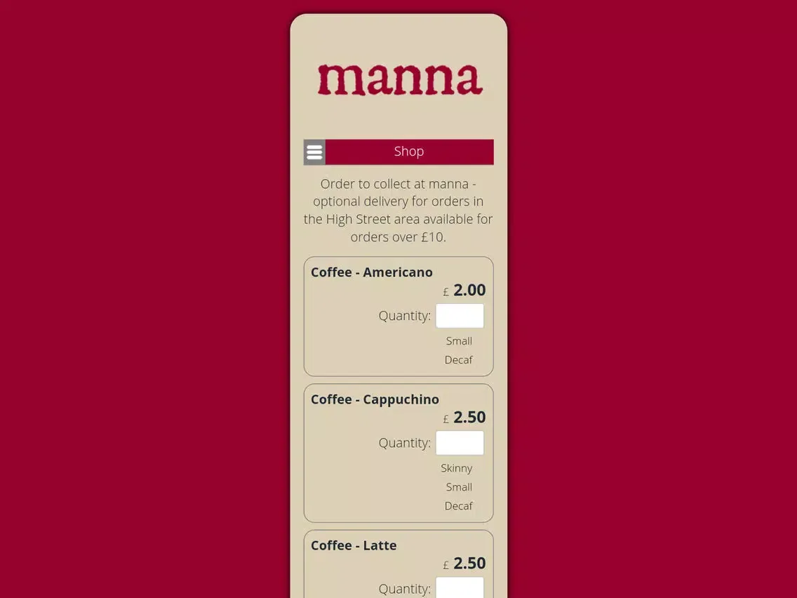 Capturas de pantalla de Manna Cafe iPad 
