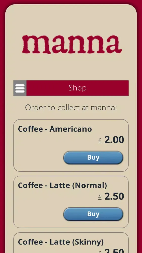 Capturas de pantalla de Manna Cafe