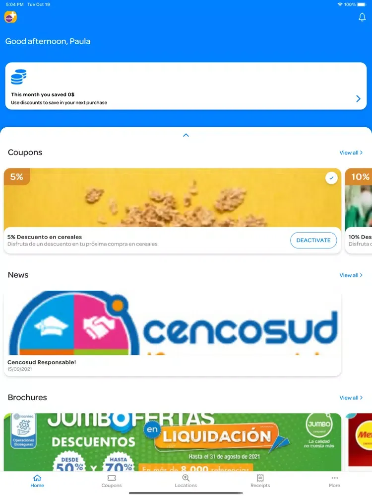 Mi Promo Cencosud iPad 应用截图