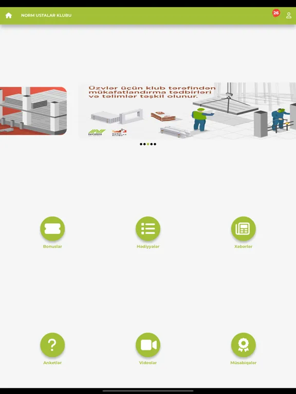 NORM Ustalar Klubu iPad  Ekran Görüntüleri