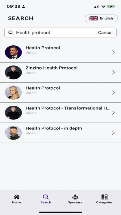 ภาพหน้าจอของ ZinZino GoCore App