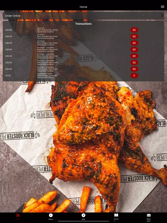 Black Rooster Peri Peri iPad  スクリーンショット
