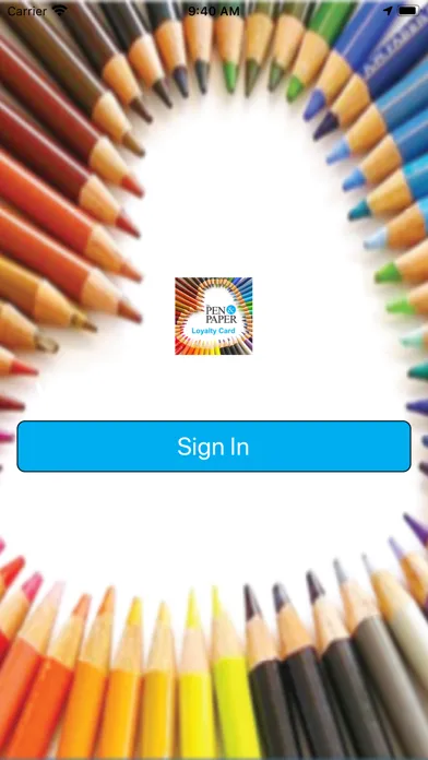 Captures d'écran de Pen and Paper Loyalty Card