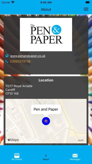 Captures d'écran de Pen and Paper Loyalty Card