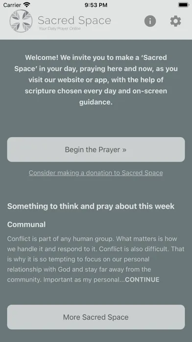 Screenshot di Sacred Space Daily Prayer