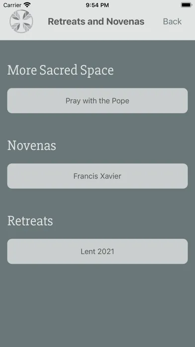 Screenshot di Sacred Space Daily Prayer