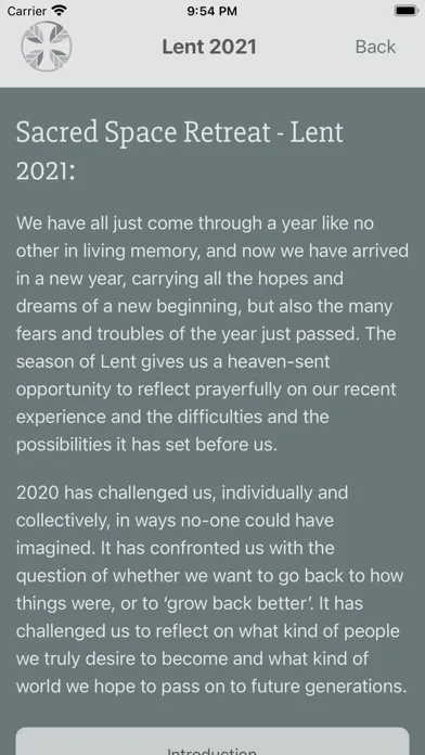 Screenshot di Sacred Space Daily Prayer