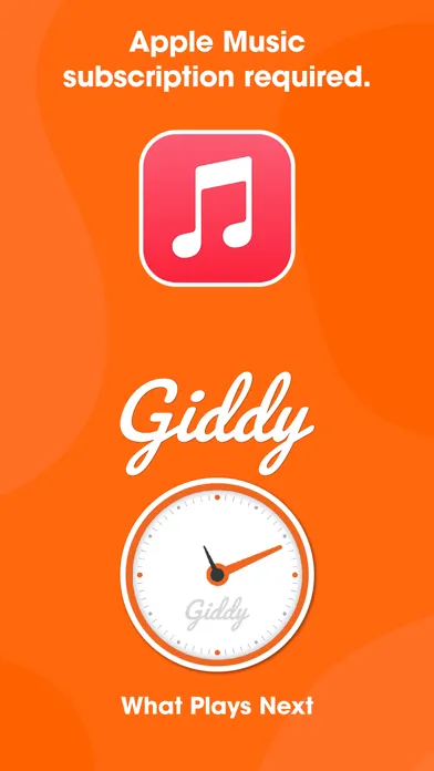 Capturas de tela do Giddy Music