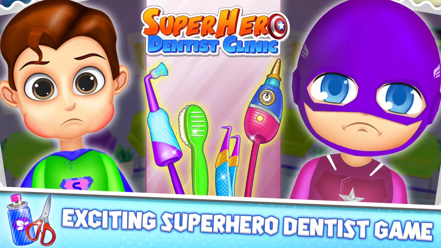 Tangkapan skrin Superhero Dentist Doctor Games