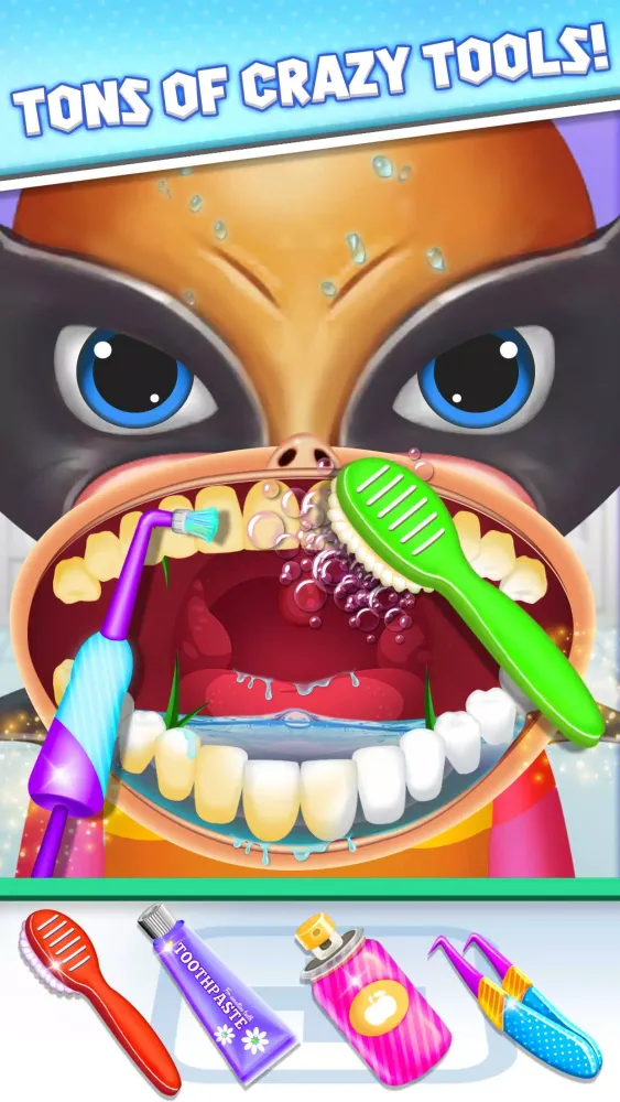 Tangkapan skrin Superhero Dentist Doctor Games