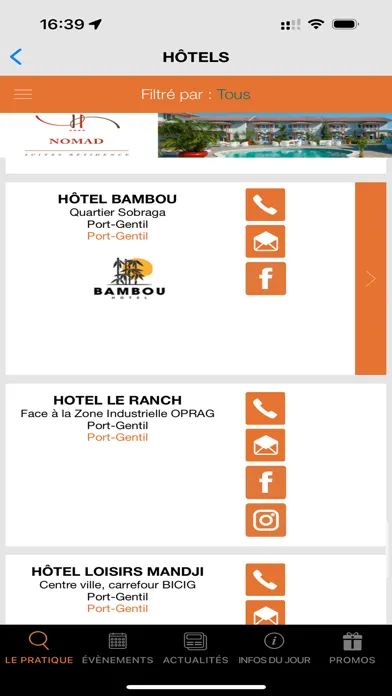 Ảnh chụp màn hình của Le Pratique du Gabon