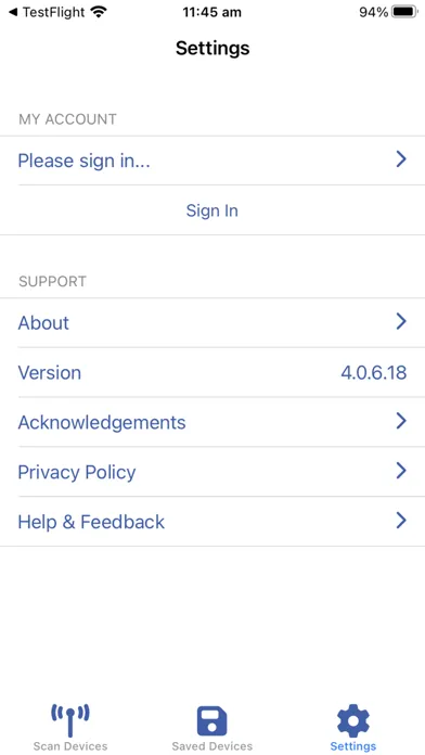 ภาพหน้าจอของ LPI App