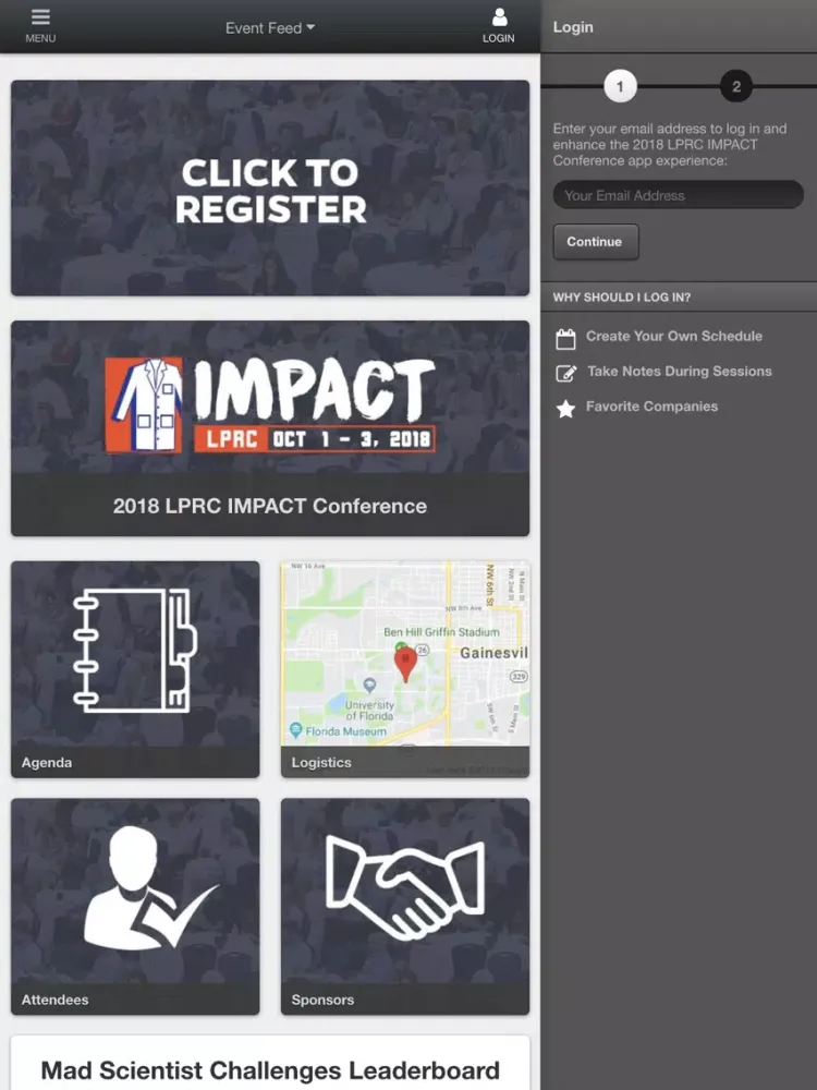 LPRC IMPACT 2018 iPad  سکرین شاٹس