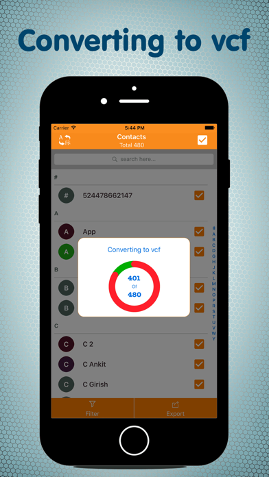 Contacts Backup Share & Export স্ক্রিনশট