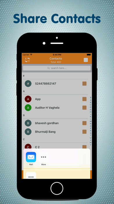 Contacts Backup Share & Export স্ক্রিনশট