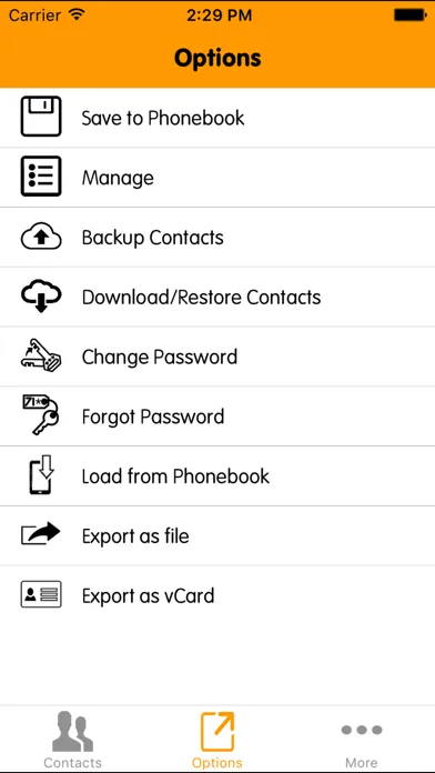 eContacts Lite : Phonebook Backup應用截圖