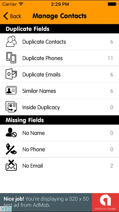 eContacts Lite : Phonebook Backup應用截圖