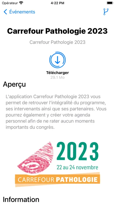 Carrefour Pathologie 2023 سکرین شاٹس