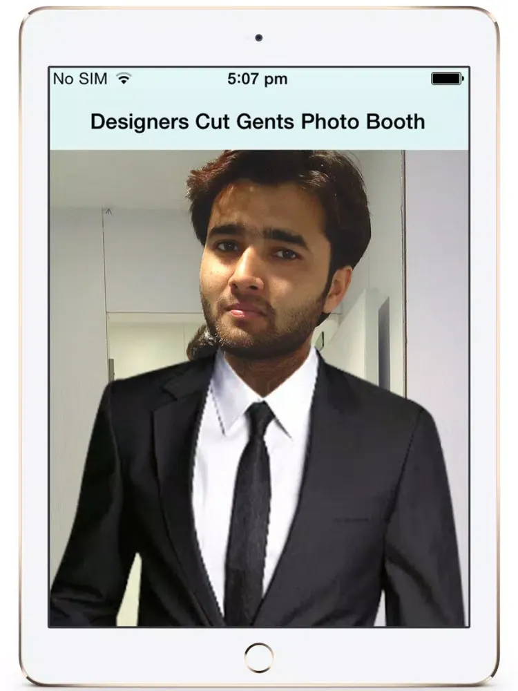 Designer Cut Gents Photo Booth iPad 應用截圖